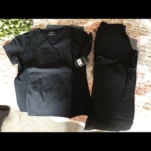 NWT Black Scrub Set